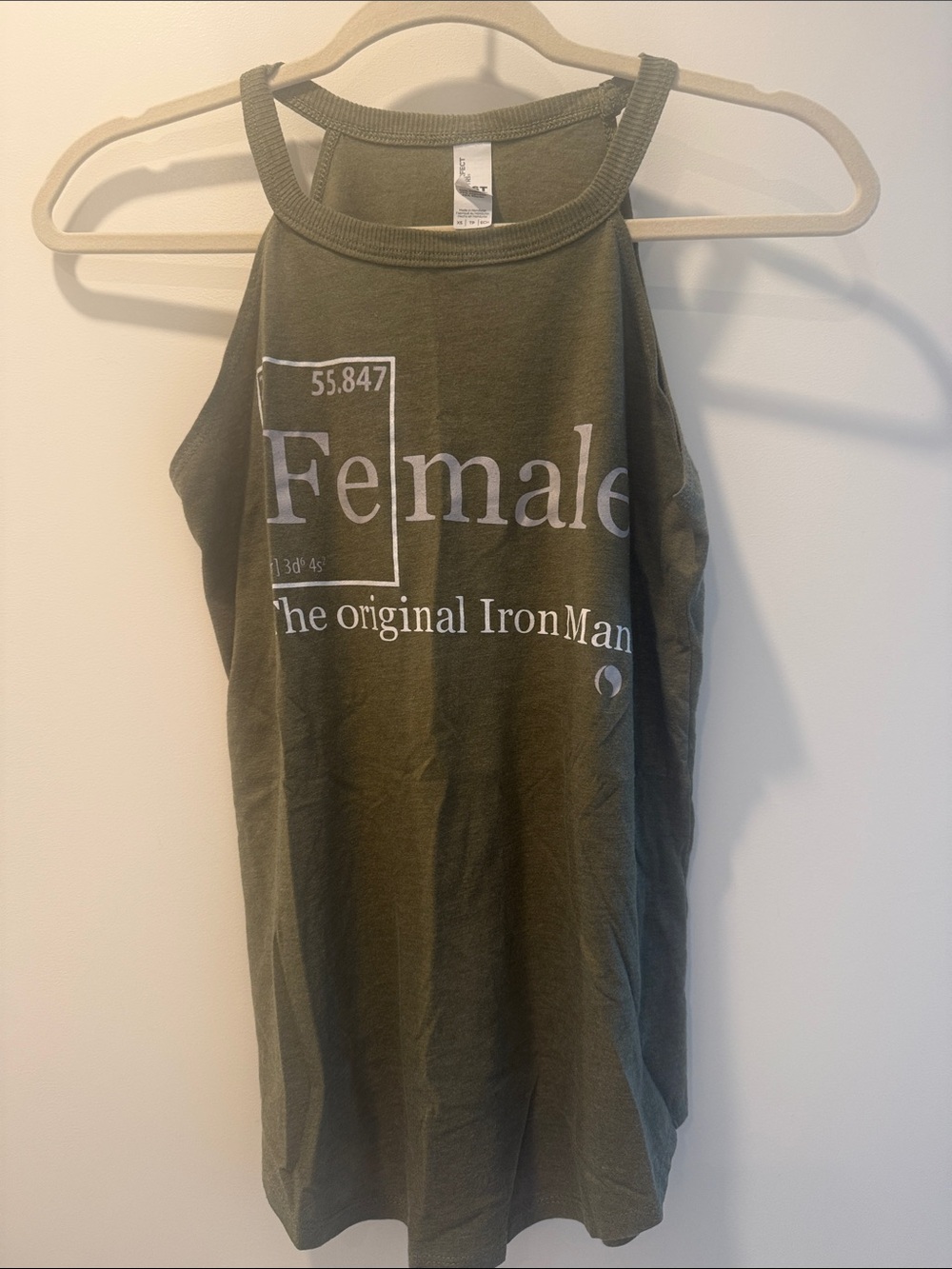 District Olive Green 'Female' High-Neck Tank